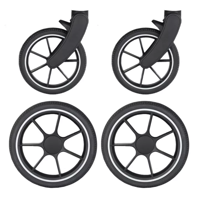 Petite & Mars 4 db Gumi (RWS) Kerék Szett Street2 Babakocsihoz - Strapabíró és Stabil Kerékszett a Kényelmes Sétákért