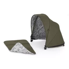   Petite & Mars Napfénytető és Övvédő Royal2/3 Mature Olive - Kényelmes, UV-védő és Tartós Babakocsi Kiegészítő