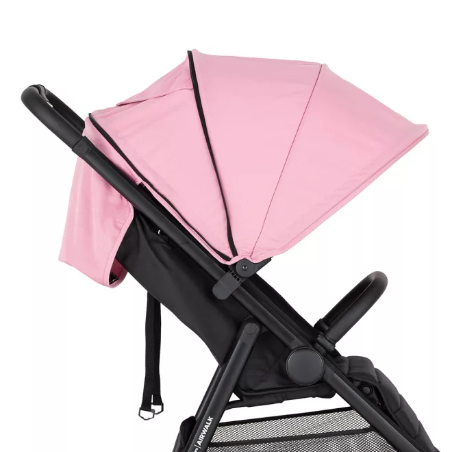 Petite & Mars Napfénytető és Övvédő Airwalk Rose Pink - Légáteresztő, UV-védő és Kényelmes Babakocsi Kiegészítő