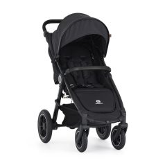   Petite & Mars STREET2 Air Black Perfect Black Sport Babakocsi - Könnyű, Összecsukható és Prémium Rugózású Babakocsi