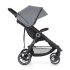 Petite & Mars STREET2 RWS Black Ultimate Grey Sport Babakocsi - Könnyű, Összecsukható és Prémium Kényelmet Biztosító Babakocsi