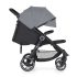 Petite & Mars STREET2 RWS Black Ultimate Grey Sport Babakocsi - Könnyű, Összecsukható és Prémium Kényelmet Biztosító Babakocsi