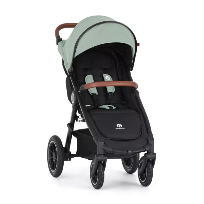 Petite & Mars STREET2 Air Oak Iron Green Sport Babakocsi - Könnyű, Összecsukható és Kényelmes Rugózású Babakocsi