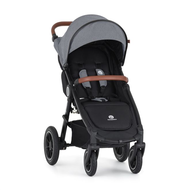 Petite & Mars STREET2 Air Oak Ultimate Grey Sport Babakocsi - Könnyű, Összecsukható és Prémium Kényelmet Biztosító Babakocsi