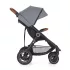 Petite & Mars STREET2 Air Oak Ultimate Grey Sport Babakocsi - Könnyű, Összecsukható és Prémium Kényelmet Biztosító Babakocsi