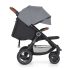Petite & Mars STREET2 Air Oak Ultimate Grey Sport Babakocsi - Könnyű, Összecsukható és Prémium Kényelmet Biztosító Babakocsi