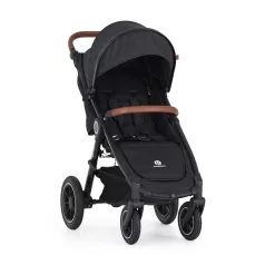   Petite & Mars STREET2 Air Oak Perfect Black Sport Babakocsi - Könnyű, Összecsukható és Prémium Rugózású Babakocsi
