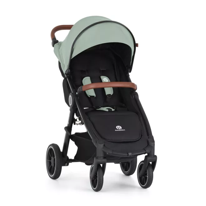 Petite & Mars STREET2 RWS Oak Iron Green Sport Babakocsi - Könnyű, Összecsukható és Kényelmes Rugózású Babakocsi