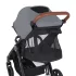 Petite & Mars STREET2 RWS Oak Ultimate Grey Sport Babakocsi - Könnyű, Összecsukható és Prémium Kényelmet Biztosító Babakocsi