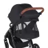 Petite & Mars STREET2 RWS Oak Perfect Black Sport Babakocsi - Könnyű, Összecsukható és Prémium Rugózású Babakocsi