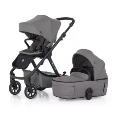   Petite & Mars ICON 2in1 Dove Grey LITE RWS Kombinált Babakocsi - Multifunkciós, Könnyű és Prémium Kényelem Újszülöttkortól