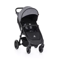   Petite & Mars Street+ RWS Black Ultimate Grey Sport Babakocsi - Könnyű Irányíthatóság, Kényelmes Sétákhoz és Utazáshoz