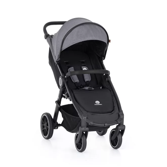 Petite & Mars Street+ RWS Black Ultimate Grey Sport Babakocsi - Könnyű Irányíthatóság, Kényelmes Sétákhoz és Utazáshoz