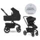 EasyWalker Jimmey 2in1 Kombinált Babakocsi LITE RWS Pepper Black - Könnyű Váz, Prémium Rugózás