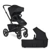 EasyWalker Jimmey 2in1 Kombinált Babakocsi LITE RWS Pepper Black - Könnyű Váz, Prémium Rugózás