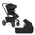 EasyWalker Jimmey 2in1 Kombinált Babakocsi LITE RWS Pepper Black - Könnyű Váz, Prémium Rugózás