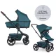 EasyWalker Harvey5 Premium 2 az 1-ben Kombinált Babakocsi Jade Green - Prémium Városi Babakocsi, Mózeskosárral és Sportüléssel, Újszülött Kortól