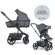 EasyWalker Harvey5 Premium 2 az 1-ben Kombinált Babakocsi Mineral Grey - Prémium Városi Babakocsi, Mózeskosárral és Sportüléssel, Újszülött Kortól