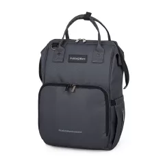   Petite & Mars Jack Pelenkázó Hátizsák Babakocsihoz - Catchthemoment Sorozat Ultimate Grey - Praktikus, Tágas és Stílusos Pelenkázó Táska