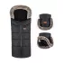 Petite & Mars Arctic 4in1 Téli Szett Furry Forever Black Bundazsák Kézmelegítő és Kesztyű Babakocsira