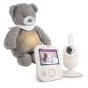 Philips Avent Baba Video Monitor + Nattou 4 az 1-ben Altató Maci Szürke Újszülöttek Számára is (SCD891/26)