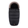 Petite & Mars Comfy 4in1 Téli Bundazsák + Szőrme Kézmelegítő Babakocsira Furry Forever Black - Extra Meleg, Vízálló, OEKO-TEX®, Univerzális Használat, Teljes Téli Szett