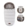 Petite & Mars Comfy 4in1 Téli Szett Furry Champagne Shower Bundazsák Kézmelegítő és Kesztyű Babakocsira