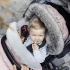 Petite & Mars Comfy 4in1 Téli Szett Furry Champagne Shower Bundazsák Kézmelegítő és Kesztyű Babakocsira