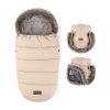 Petite & Mars Comfy 4in1 Téli Bundazsák + Szőrme Kézmelegítő Babakocsira Furry Rose Petal - Extra Meleg, Vízálló, OEKO-TEX®, Univerzális Méret, Teljes Téli Szett