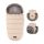 Petite & Mars Comfy 4in1 Téli Bundazsák + Szőrme Kézmelegítő Babakocsira Furry Rose Petal - Extra Meleg, Vízálló, OEKO-TEX®, Univerzális Méret, Teljes Téli Szett