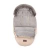 Petite & Mars Comfy 4in1 Téli Bundazsák + Szőrme Kézmelegítő Babakocsira Furry Rose Petal - Extra Meleg, Vízálló, OEKO-TEX®, Univerzális Méret, Teljes Téli Szett