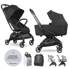   EasyWalker Rockey S Sport Babakocsi Pure Black - Ultra Könnyű, Kompakt Összecsukás