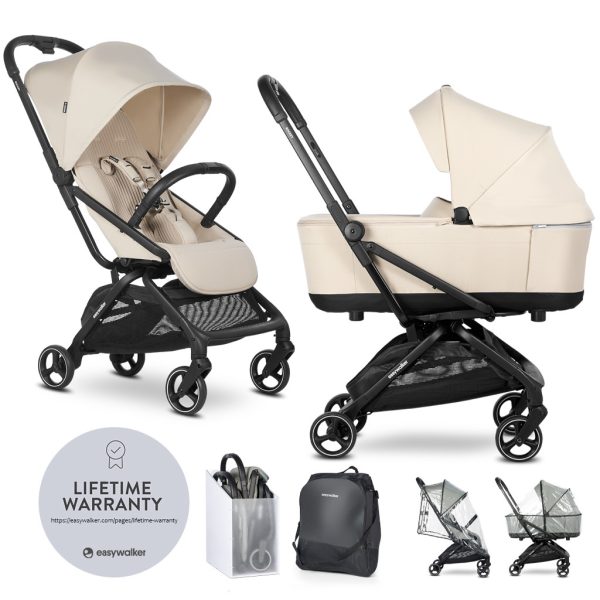 EasyWalker Rockey S Sport Babakocsi Bright Taupe - Ultra Könnyű, Kompakt Összecsukás