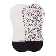   Petite & Mars Foamy Ülésbetét Babakocsiba Limited 100 Tattoo - Párnázott, Kényelmes és Légáteresztő Ülésbetét Babakocsikhoz