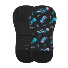   Petite & Mars Foamy Ülésbetét Babakocsiba Limited 100 Jellyfish - Kényelmes, Párnázott és Légáteresztő Ülésbetét Babakocsikhoz