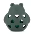 Petite & Mars Szilikon Játék Csörgővel Bear Basil Misty Green - Biztonságos és Fejlesztő Baba Játék 0 hónapostól