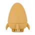 Petite & Mars Szilikon Fürdőjáték Kefével Splashy Rocket Intense Ochre - Biztonságos és Szórakoztató Fürdőjáték Babáknak 6 hónapos kortól