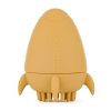 Petite & Mars Szilikon Fürdőjáték Kefével Splashy Rocket Intense Ochre - Biztonságos és Szórakoztató Fürdőjáték Babáknak 6 hónapos kortól