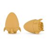 Petite & Mars Szilikon Fürdőjáték Kefével Splashy Rocket Intense Ochre - Biztonságos és Szórakoztató Fürdőjáték Babáknak 6 hónapos kortól