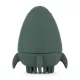 Petite & Mars Szilikon Fürdőjáték Kefével Splashy Rocket Misty Green - Biztonságos és Szórakoztató Fürdőjáték Babáknak 6 hónapos kortól