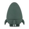 Petite & Mars Szilikon Fürdőjáték Kefével Splashy Rocket Misty Green - Biztonságos és Szórakoztató Fürdőjáték Babáknak 6 hónapos kortól