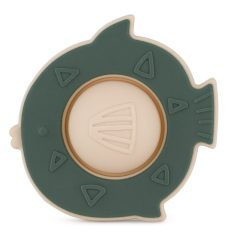   Petite & Mars Szilikon Játék Fish Fiona Misty Green - Biztonságos és Fejlesztő Szilikon Játék Babáknak 6 hónapos kortól