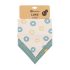 Petite & Mars Nyálkendő Luke 2 db Beige Kiwis & Misty Green - Puha, Könnyen Mosható és Stílusos Nyálkendők Babáknak 3 hónapos kortól