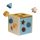 Petite & Mars Fa Formaválogató Játék Gravity Wood of Mars 12 hónapos kortól - Fejlesztő és Természetes Anyagú Baba Játék Cosmic Blue Színben
