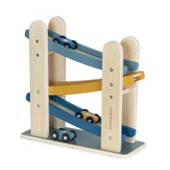   Petite & Mars Fa Játék Versenypálya Milky Way Wood of Mars 18 hónapos kortól - Kreatív, Fejlesztő és Természetes Anyagú Játék Cosmic Blue Színben