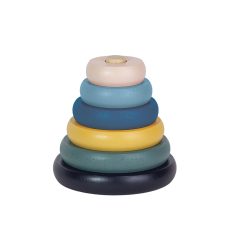   Petite & Mars Fa Építőjáték Orbit Wood of Mars 36 hónapos kortól - Kreatív, Természetes Anyagú és Fejlesztő Játék Cosmic Blue Színben