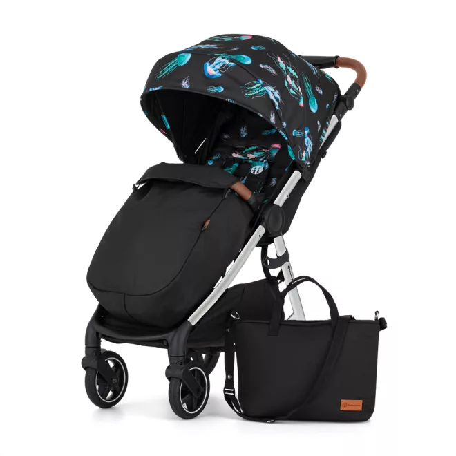 Petite & Mars Sport Babakocsi Royal3 Silver Limited100 Jellyfish - Limitált Kiadás, Kényelmes és Tartós Babakocsi Egyedi Mintával