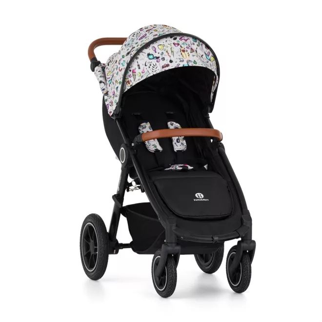 Petite & Mars STREET2 Air Oak Limited 100 Tattoo Sport Babakocsi - Könnyű, Összecsukható és Limitált Kiadású Prémium Babakocsi
