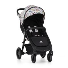   Petite & Mars Street2 RWS Sport Babakocsi Black Limited 100 Tattoo - Könnyű, Összecsukható és Prémium Rugós Hátsó Kerekekkel Felszerelt Babakocsi Teljes Kiegészítő Szettel