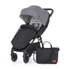   Petite & Mars Royal3 Black Ultimate Grey Sport Babakocsi - Könnyű Irányíthatóság, Kényelmes Sétákhoz és Utazáshoz